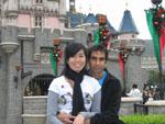 Sonya and I infront of the Sleeping Beauty Castle